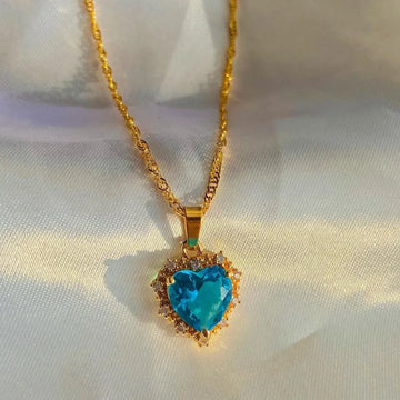 Gold Heart Pendant Necklace