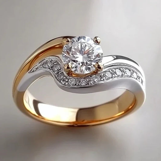Vintage Fade Gold & Silver Ring
