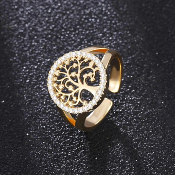 Tree of Life Zirconia Ring