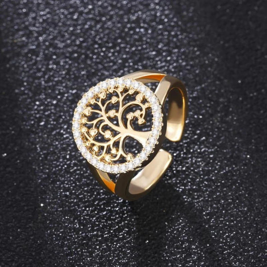 Tree of Life Zirconia Ring