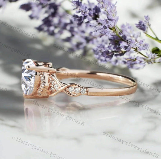Heart Shaped CZ Diamond Cluster Promise Ring