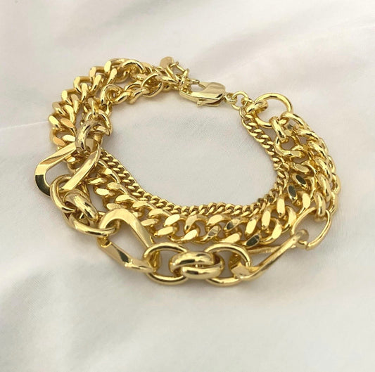 Multi Layer Chain Bracelet