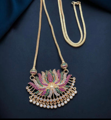 Lotus Flower Charm Necklace