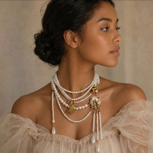 Vintage Multi Strand Pearl Necklace