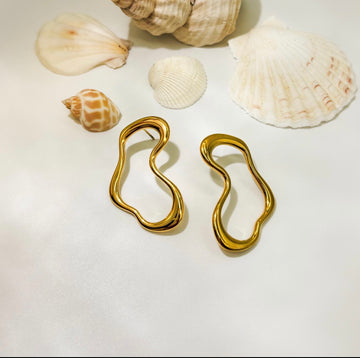 Wave Stud Earrings